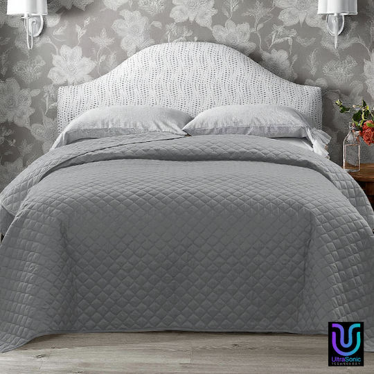 Isadore Lorraine Ultrasonic Tagesdecken Grau 220x240cm