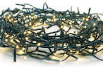 100 LED Weihnachtsbeleuchtung Warmweiß in Reihe