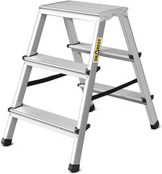 Scară Dublă Față-verso Din Aluminiu Drabest 2x3 0.6 M 125 Kg