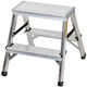 Aluminum Double-sided Ladder Drabest 2x2 0.4 M 125 Kg