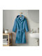 Beauty Home Bathrobe Teen Hooded Dynamic Art 3472 Blue 12-14 Years