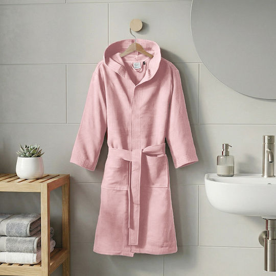 Beauty Home Μπουρνούζι Κουκούλα Mojo Art 3473 Ροζ S