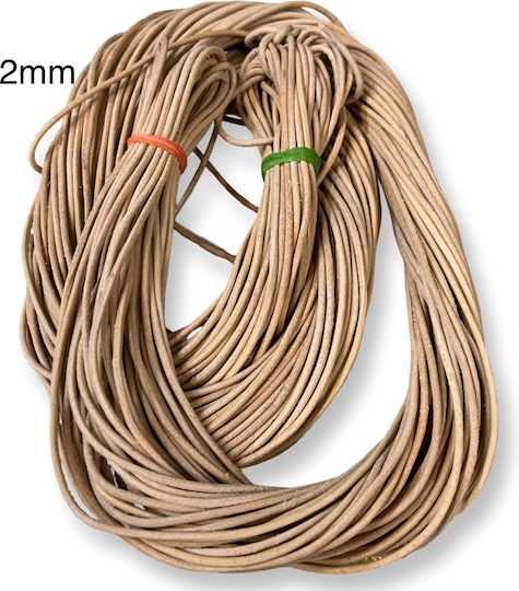 Genuine Leather Natural 2mm-6m 6 pcs