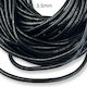 Genuine Leather Black 3.5mm-5m 5 Pieces