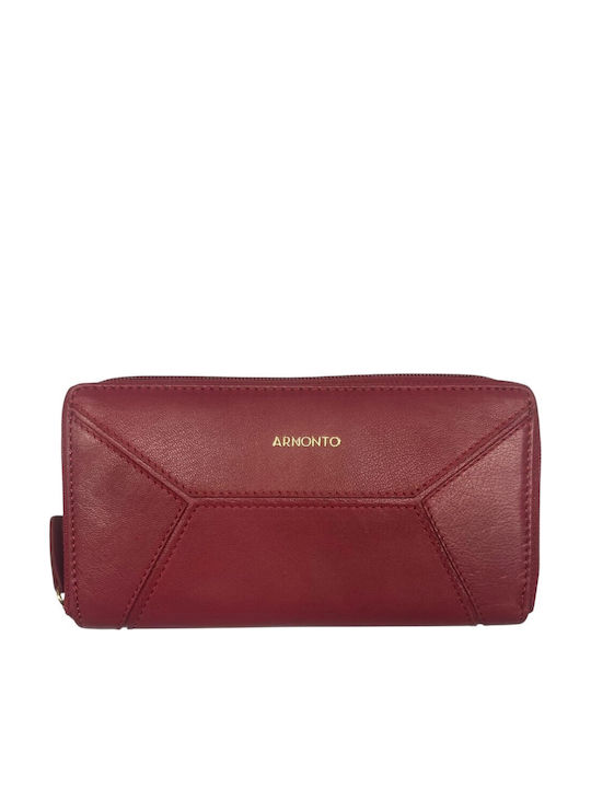 Leder Damenbrieftasche mit RFID Rot