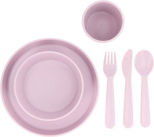 Tutete Tutete Baby & Kids Feeding Set from Plastic Purple 6 Pieces