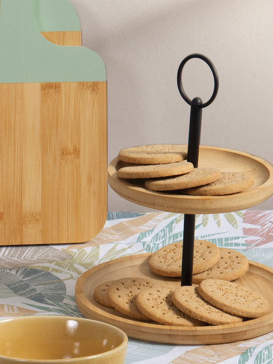 Nef-Nef Homeware Lendar Μεταλλική Ορντεβιέρα 2 Θέσεων Μαύρη Ø20xY23.5cm Π23.5xΜ20xΥ23.5cm