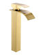 Mischung Waschbeckenarmatur Wasserfall Gold