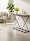 Glimmer Console Table from Wood & Metal Walnut L100xW30xH80cm