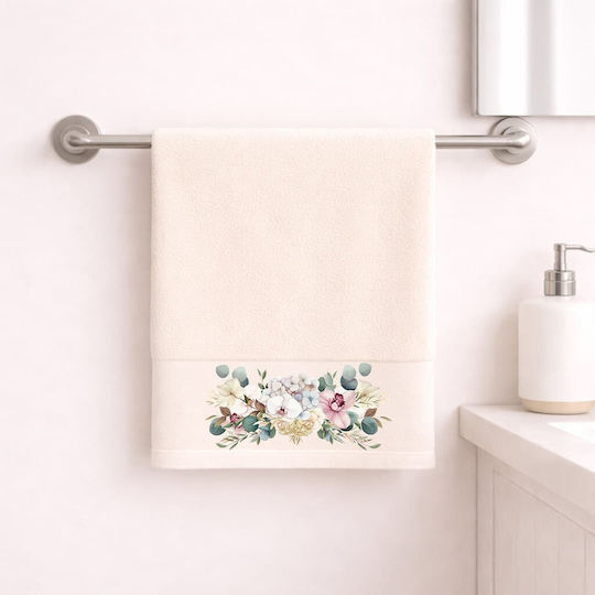 Bath Towel Facecloth 50x90cm Ecru Weight 500gsm