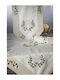 Silk Fashion Runner Kaki 35x75 cm