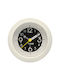 Alarm Clock Plastic Silent White Matte Colour 9.7x4.2x9.7cm Ankor Pcs