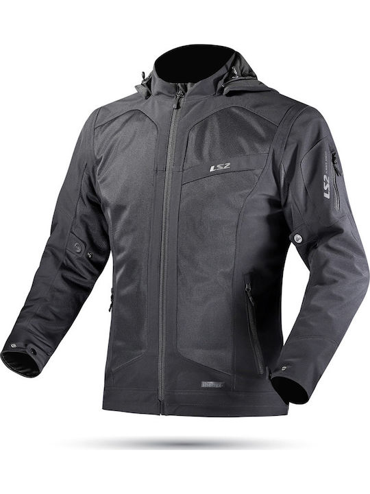 LS2 Bolton Air Lady Winter Women's Motorcycle Jacket Softshell Waterproof Black