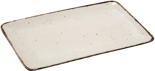 Espiel Rectangular Serving Platter Porcelain Beige 30.5x21cm 6pcs