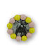 Housevitamin Photo Frame Bubbles Light Pink Yellow 14.5x14.5cm