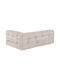 vidaXL Sofa-Kissen Palette Mit Rückenlehne Beige 3 Stück 120x80cm
