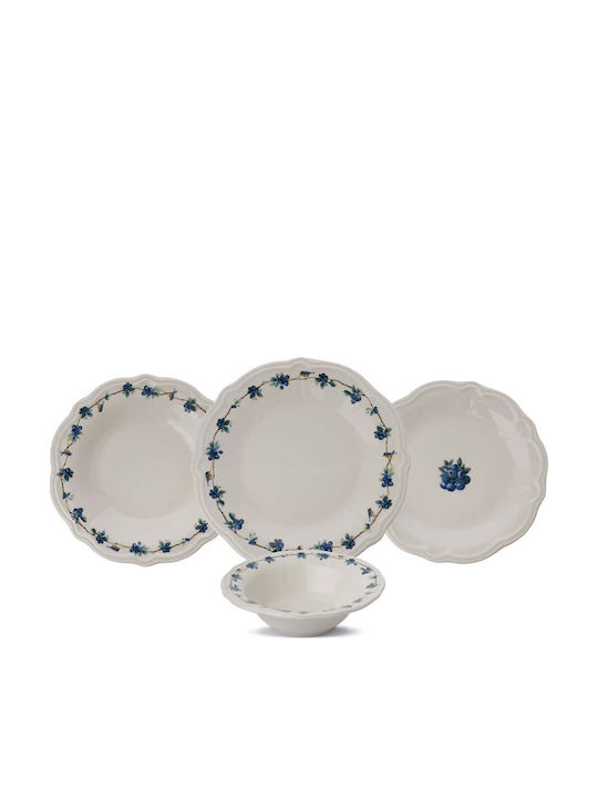 Hermia Multicolour Porcelain Dinnerware Set 24pcs