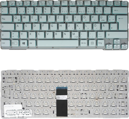 Deutsche Tastatur Für Laptop German Laptop Keyboard Sony Vaio Sve14a Sve14 Svs14 Sve14a2m1r 149114711us 9z.n6bbf.r01 149009951la 149118711es 149113211ch De Nο Frame Green Κωδ.40322denofrgreen
