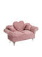 Jewellery Box Jewellery Case Sofa Heart Pink Velvet Mirror 24x9.5x15cm
