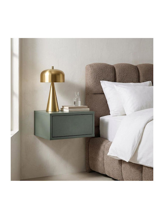 Arbor Bedside Table Wooden Green 39x34x18cm