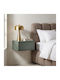 Arbor Bedside Table Wooden Green 39x34x18cm
