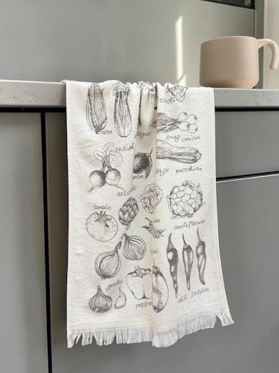 Linea Home Ποτηρόπανο σε Λευκό Χρώμα 40x60cm Linea Home Ποτηρόπανο σε Λευκό Χρώμα 40x60cm