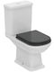 Ideal Standard Тоалетна, стояща на пода с казанче с капак Soft Close черна 5017830556497