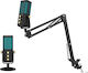 Sades Night Owl Dynamisches Mikrofon mit USB Typ-C Desktop, Schwanenhals