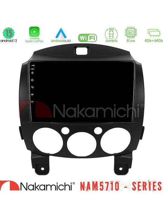 Nakamichi Nam5710 Series 8core Android13 4+64gb Mazda 2 2008-2014 Navigation Multimedia Tablet 9"