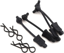 Arrma 1/10 Body Clip Retainer Black 4pcs