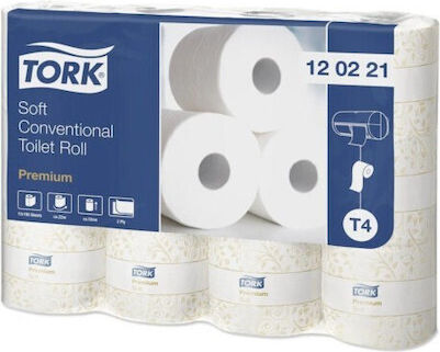 Tork Soft Роло Тоалетна Хартия Опаковка 2 Крила Бяло 22м 12бр