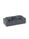 Doppelsitzer Sofa Grau 204x89x64cm