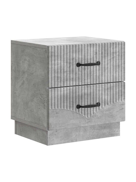 Wooden Gray Bedside Table 43x34.5x44.5cm