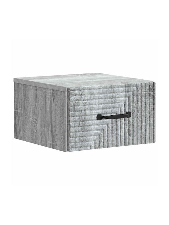 Gray Wooden Bedside Table 34.5x33x20cm