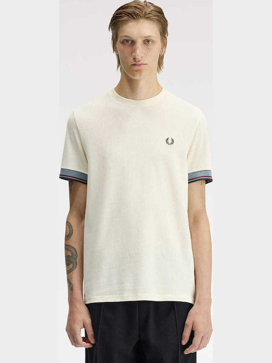 Fred Perry Short Sleeve Ecru Blouse