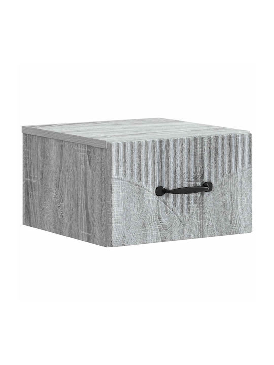 Wooden Gray Bedside Table 34.5x33x20cm