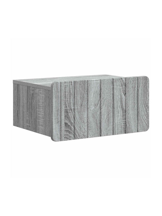 Gray Wooden Bedside Table 49x34.5x24cm