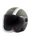 Medley Matt Green Motorcycle Helmet Jet ECE 22.06 1150gr