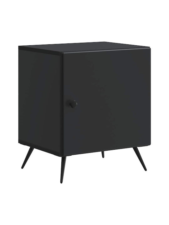 Black Wooden Bedside Table 43x34.5x50cm