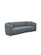 Three-Seater Couch Gray 230x96x75cm