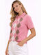 Women's Polo Blouse Pink
