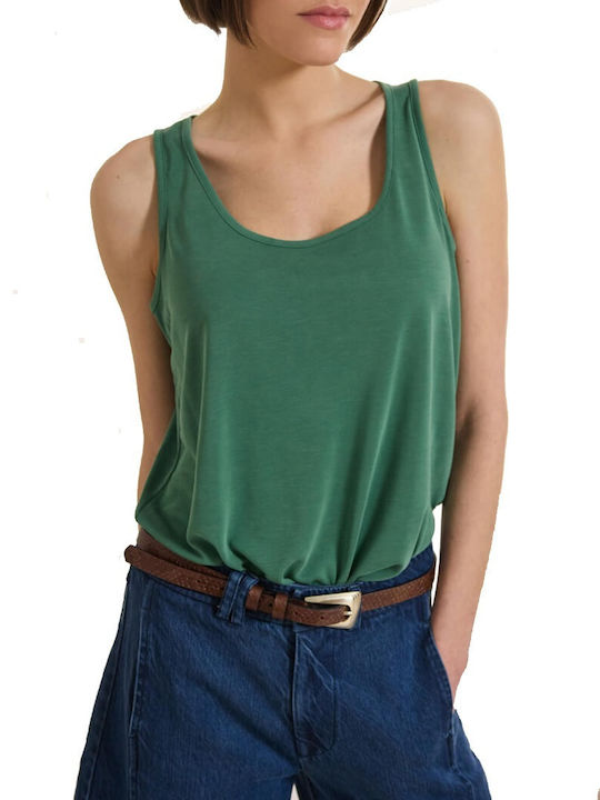 Namaste Women's Sleeveless Green Blouse
