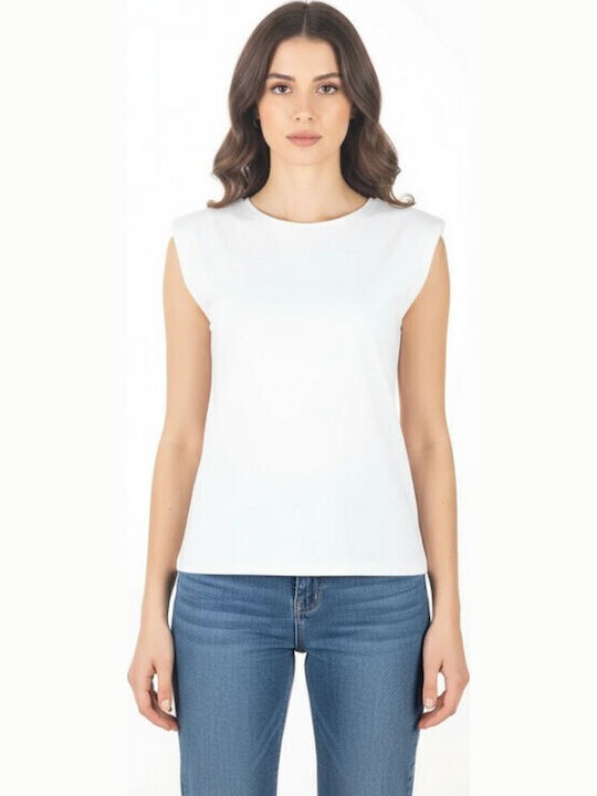 Paco & Co Damen Bluse Weiß