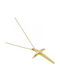 Men's Gold Cross 9K with Chain