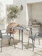 Dining Set for Small Outdoor Spaces Heven Vista 3 Pieces Anthracite