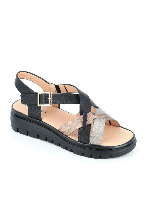 B-Soft B-Soft Flache Sandalen Für Damen Schwarz