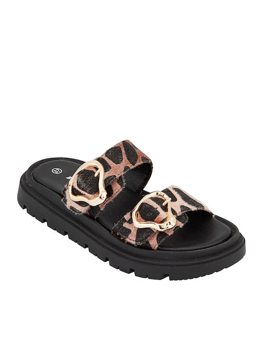 B-Soft Women's Flat Brown Sandals 242/2505-22_B...