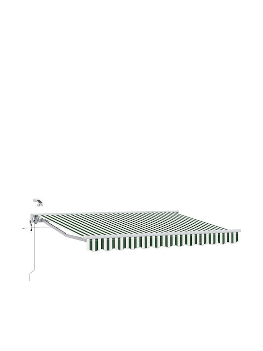 vidaXL Cort Terasă Verde 3x2.5m