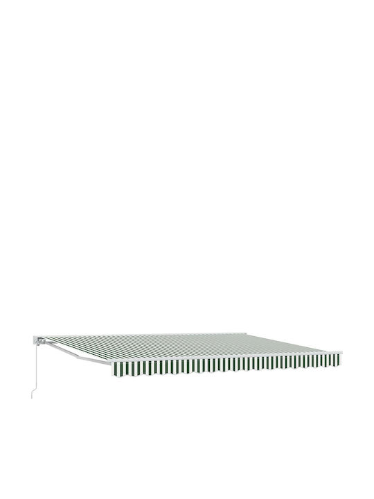 vidaXL Terrasse Markise mit LEDs Grüne 4,5x3m
