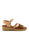 Leder Flache Sandalen Für Damen